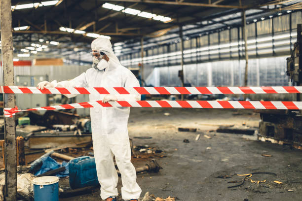 Professional Hoarding Cleanup technician working in Eden, NC